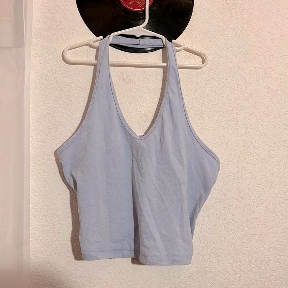 Blue halter top🦋